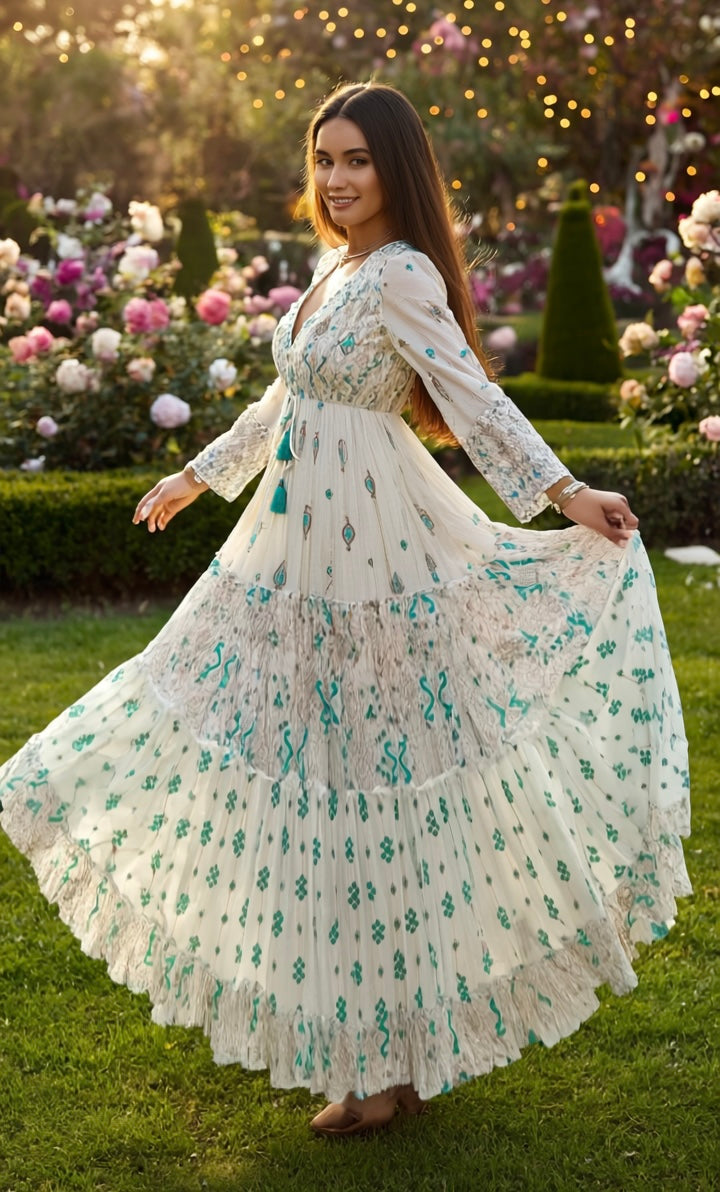 Floral Haven Boho dress