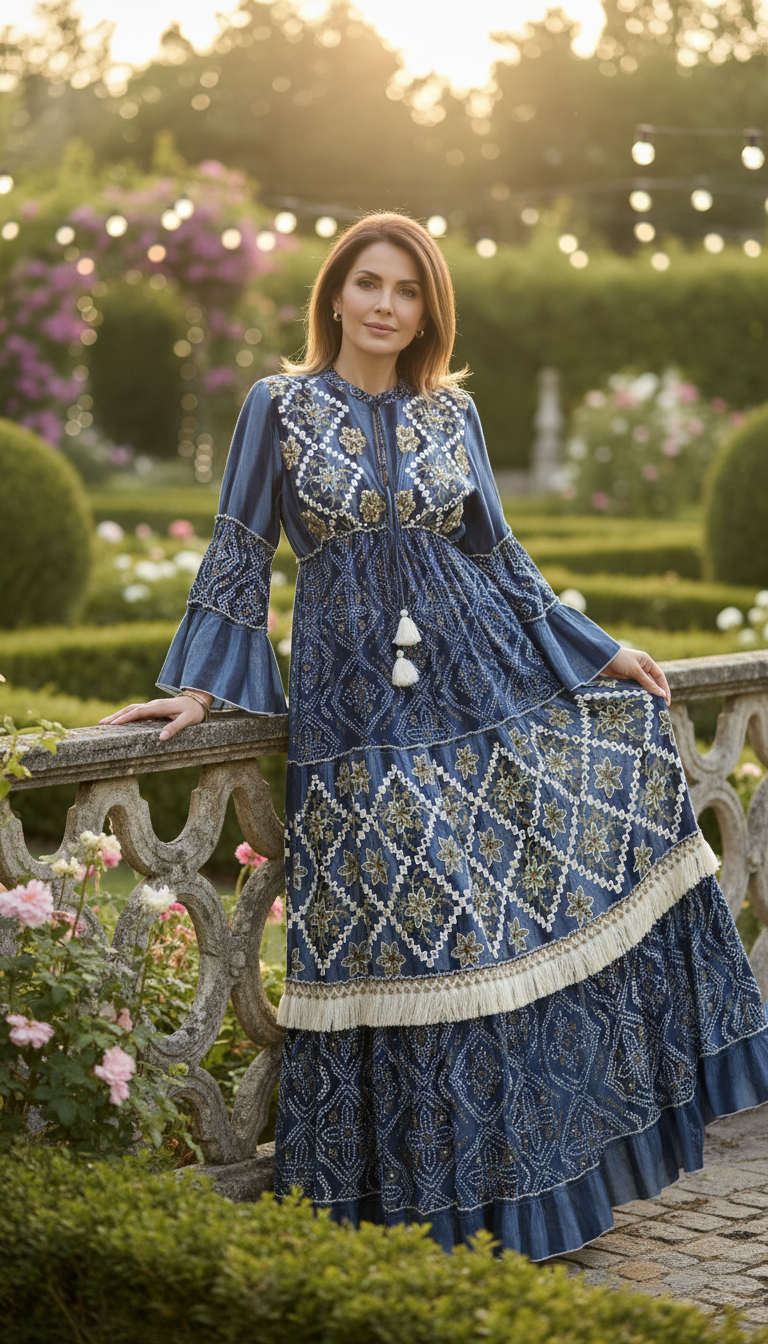 Golden Dusk Maxi Dress