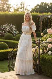 Bohemian Muse Off-Shoulder Dress