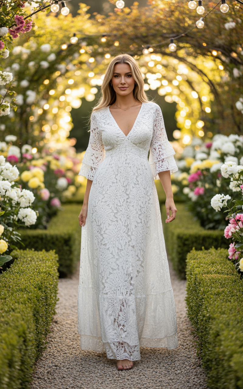 Ethereal Lace Gown