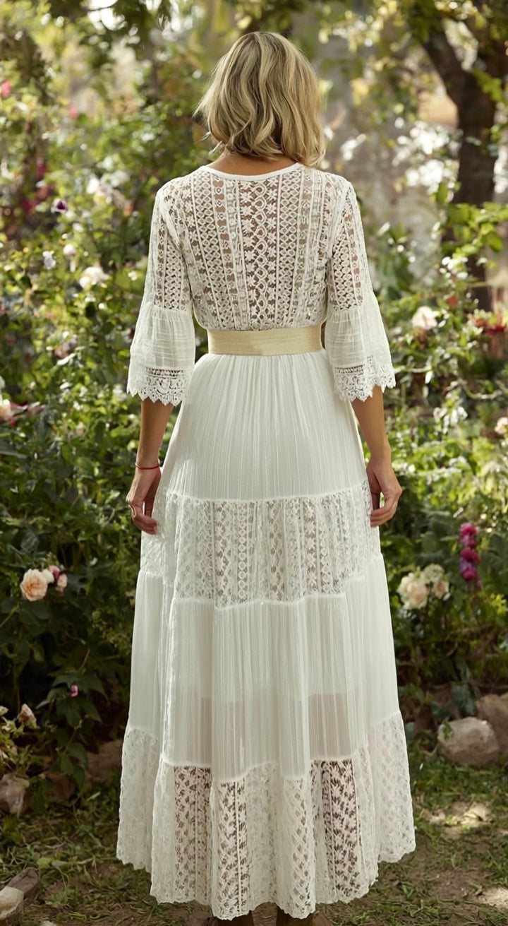 Boho Maxi Lace Dress