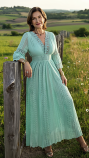 Sage Lace Dress