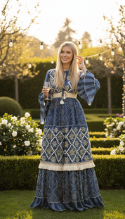 Golden Dusk Maxi Dress