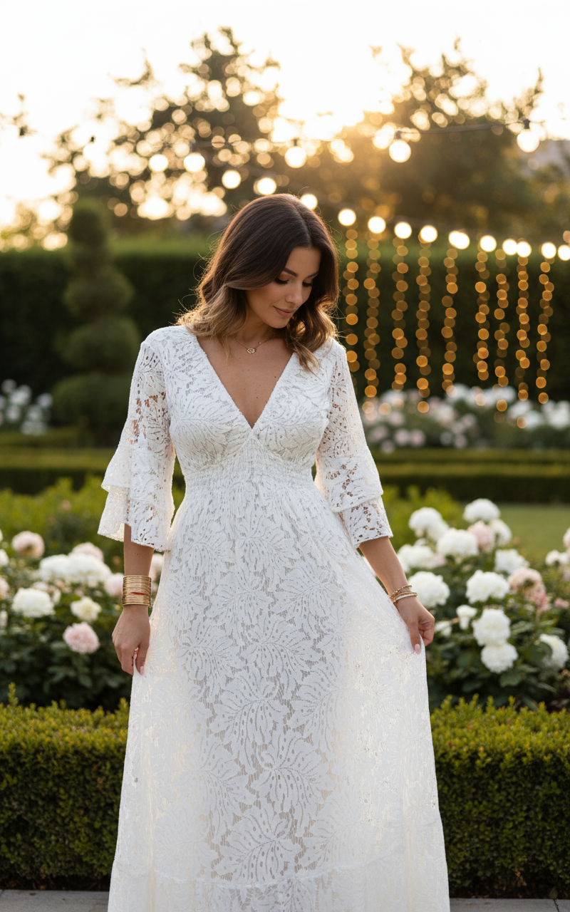 Ethereal Lace Gown