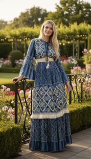 Golden Dusk Maxi Dress