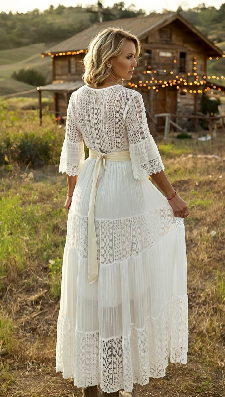 Boho Maxi Lace Dress