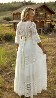 Boho Maxi Lace Dress
