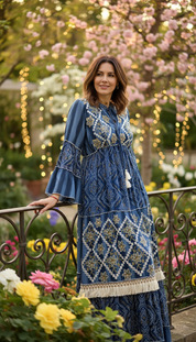 Golden Dusk Maxi Dress