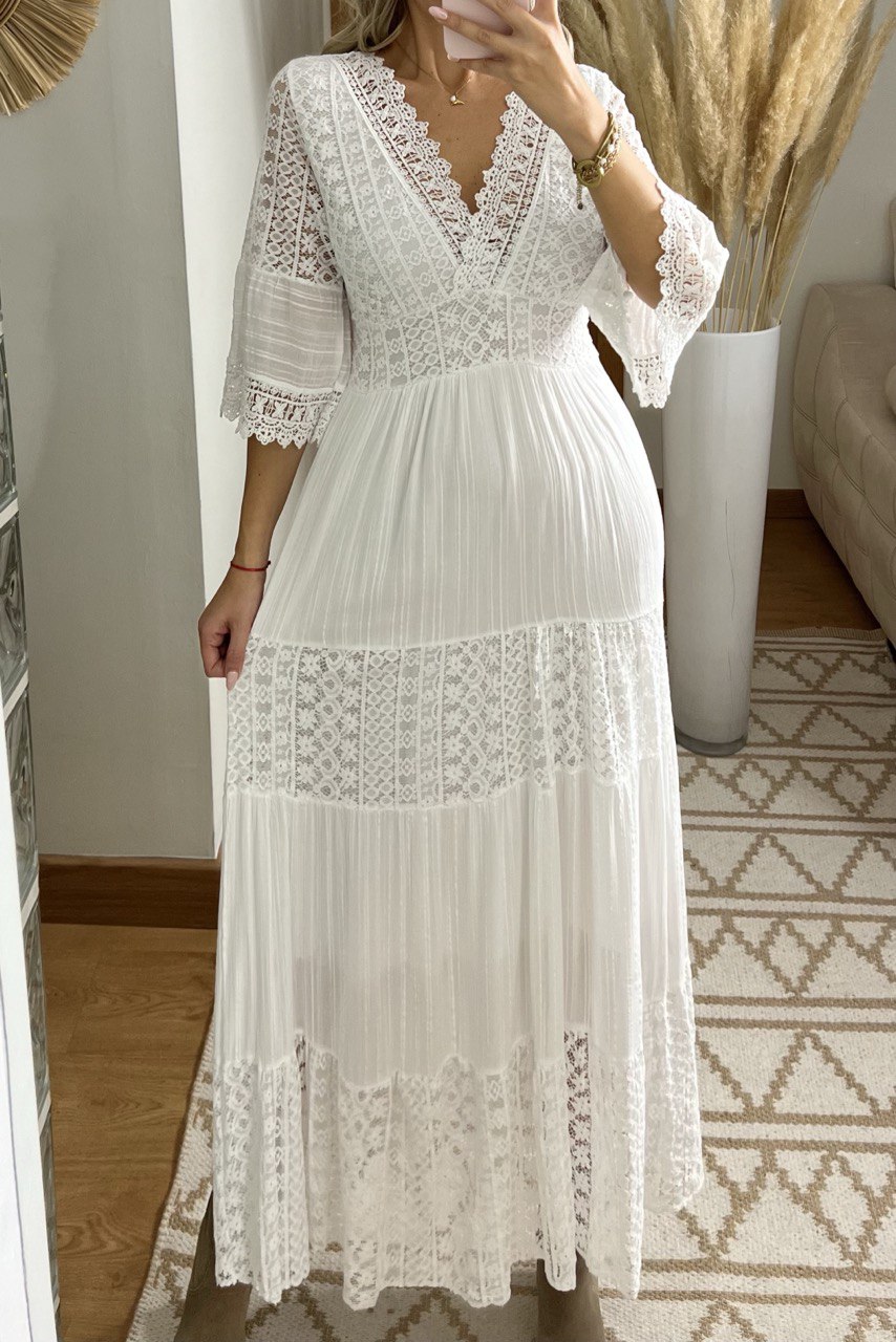 Boho Maxi Lace Dress