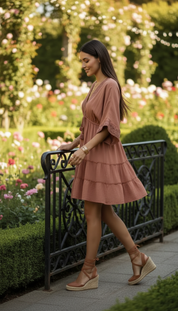 Blush Garden Mini Dress