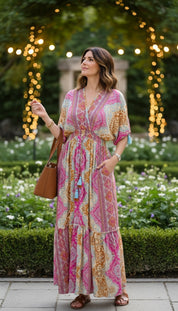 Seidenkleid „Himmlische Blüte“