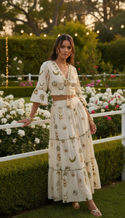 Ensemble bohème Fleur d'or