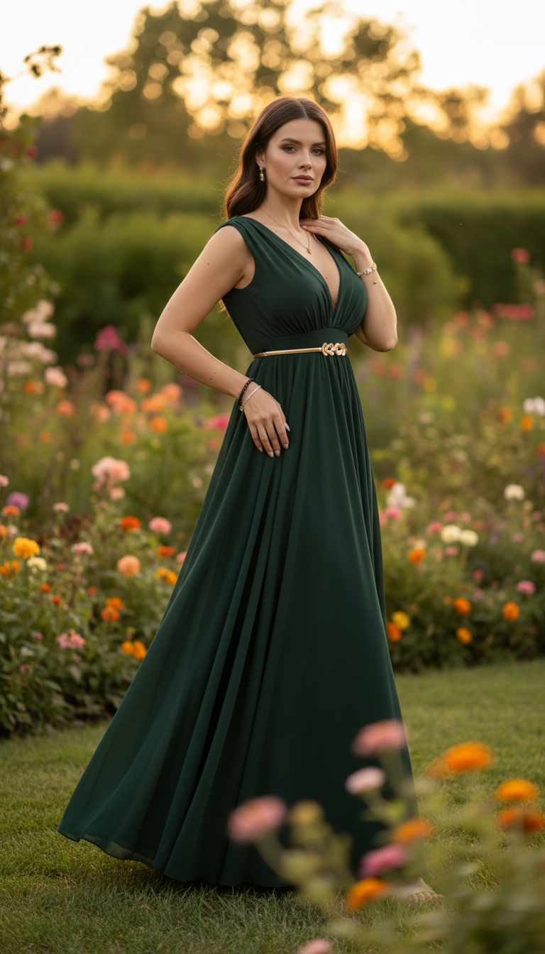 Esmerald Sunset Maxi Dress