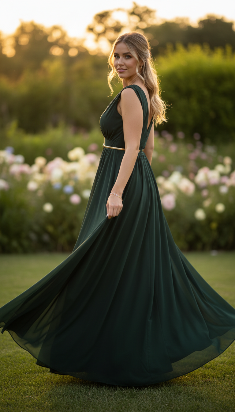 Esmerald Sunset Maxi Dress