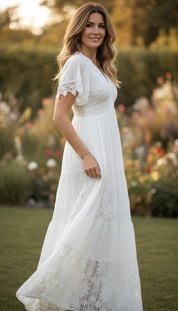 White Aura Maxi Dress