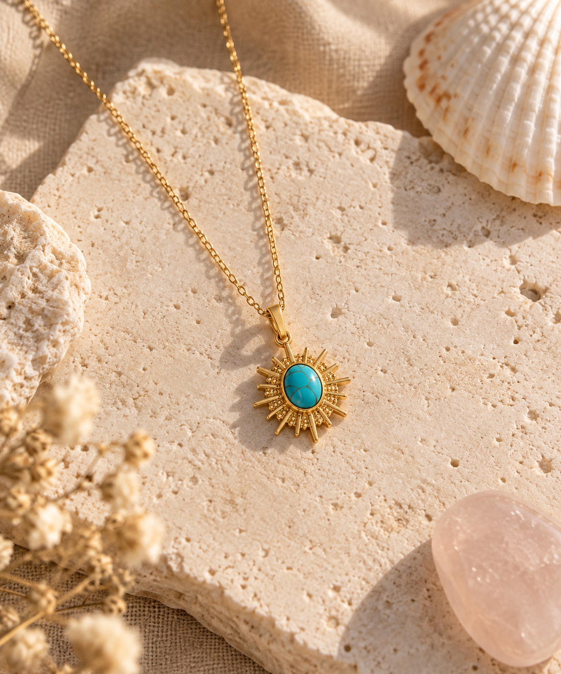 Solara Turquoise Talisman Necklace