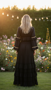 Desert Rose Black Boho Set