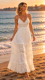 Ivory Dream Crochet Maxi Dress