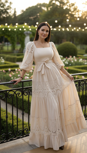 Robe maxi bohème Ivory Garden