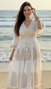 Boho Bloom Maxikleid