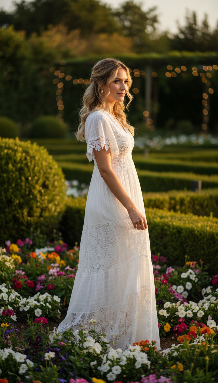 White Aura Maxi Dress