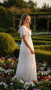 White Aura Maxi Dress
