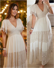 Beige Aura Maxi Dress