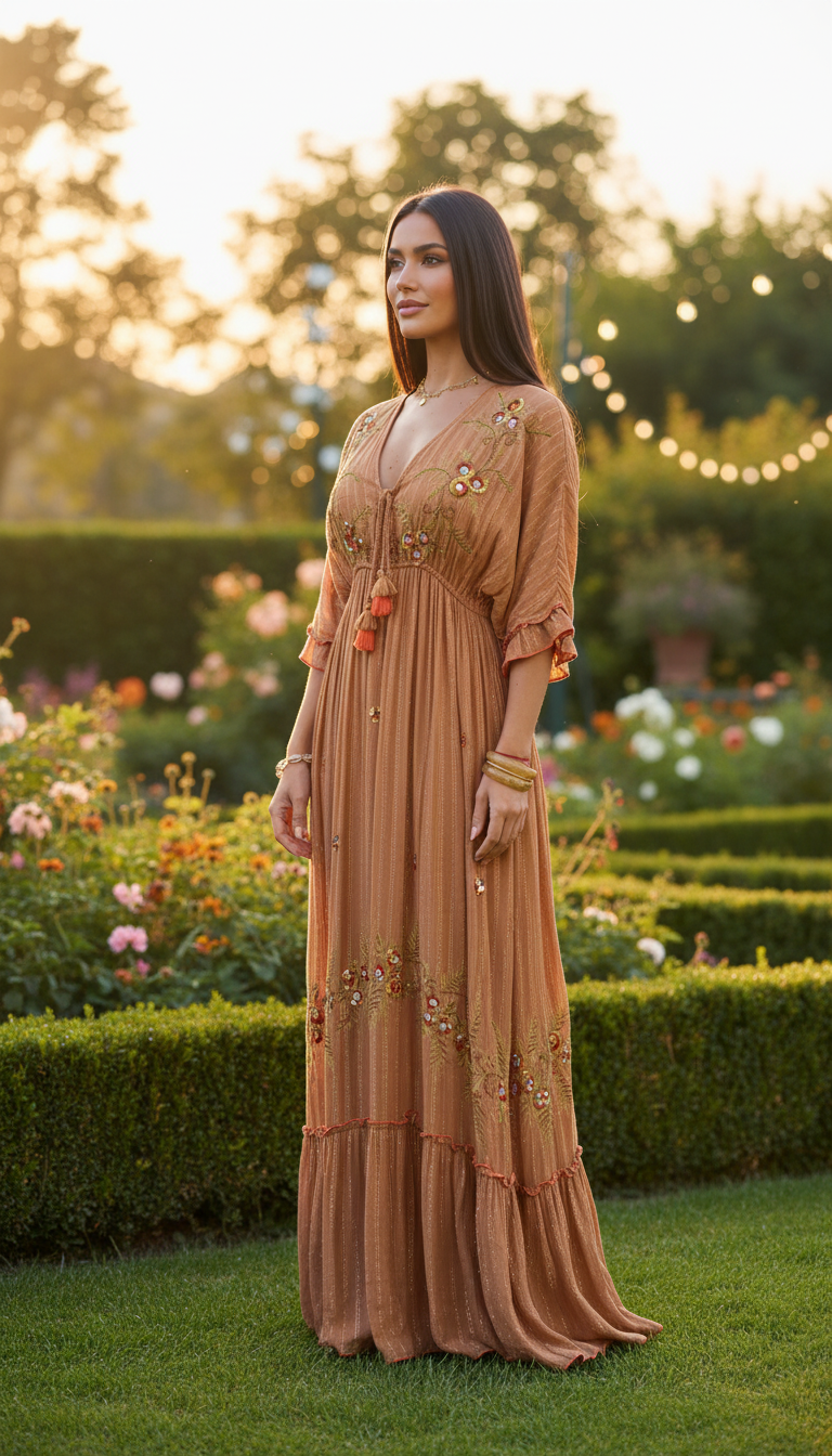 Sunlit Garden Maxi Dress