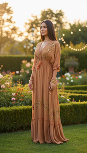 Sunlit Garden Maxi Dress