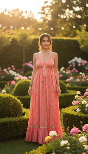 Luna Edem Pink Maxi Dress