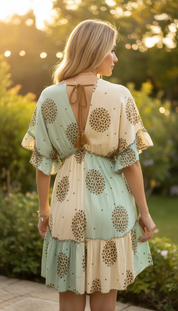 Bicolor Soft Garden Dress
