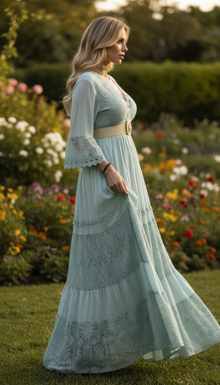 Pure Bohemian Elegance in Blue