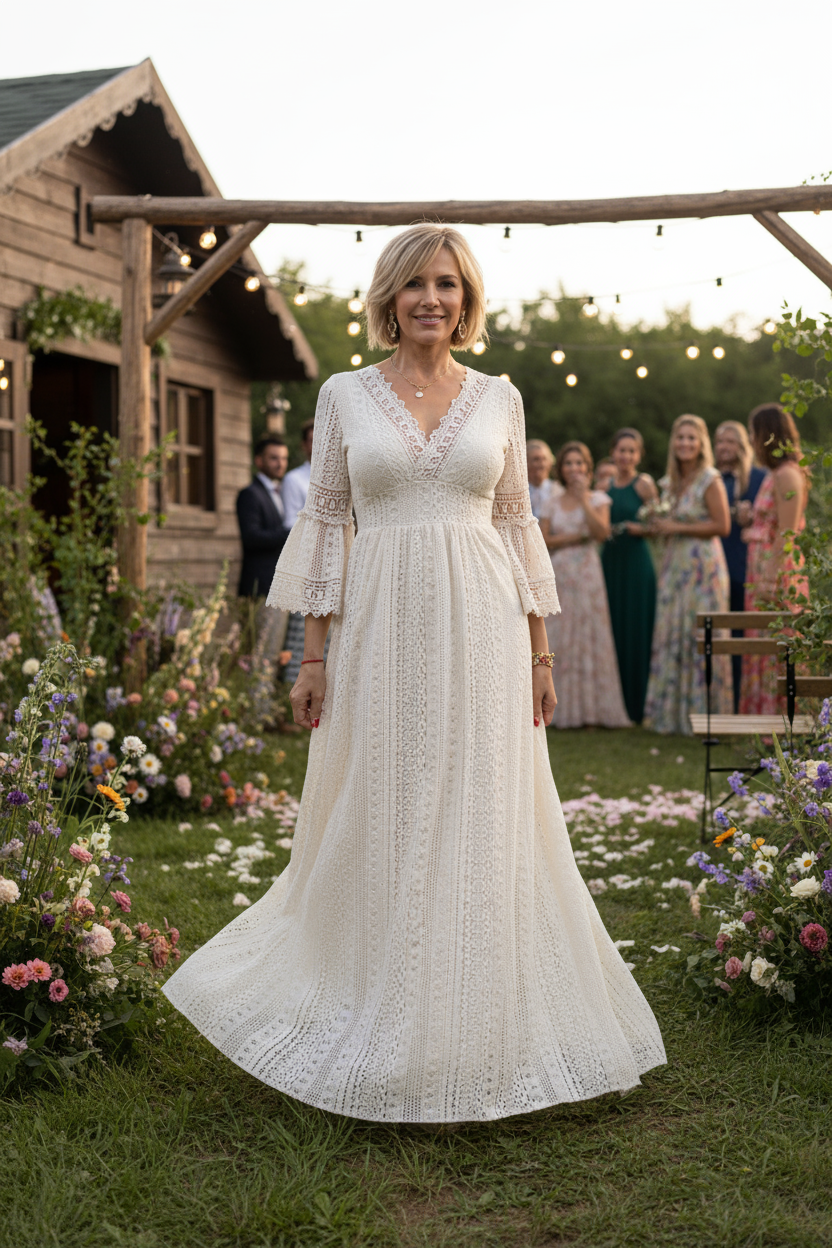 Sage Lace Dress