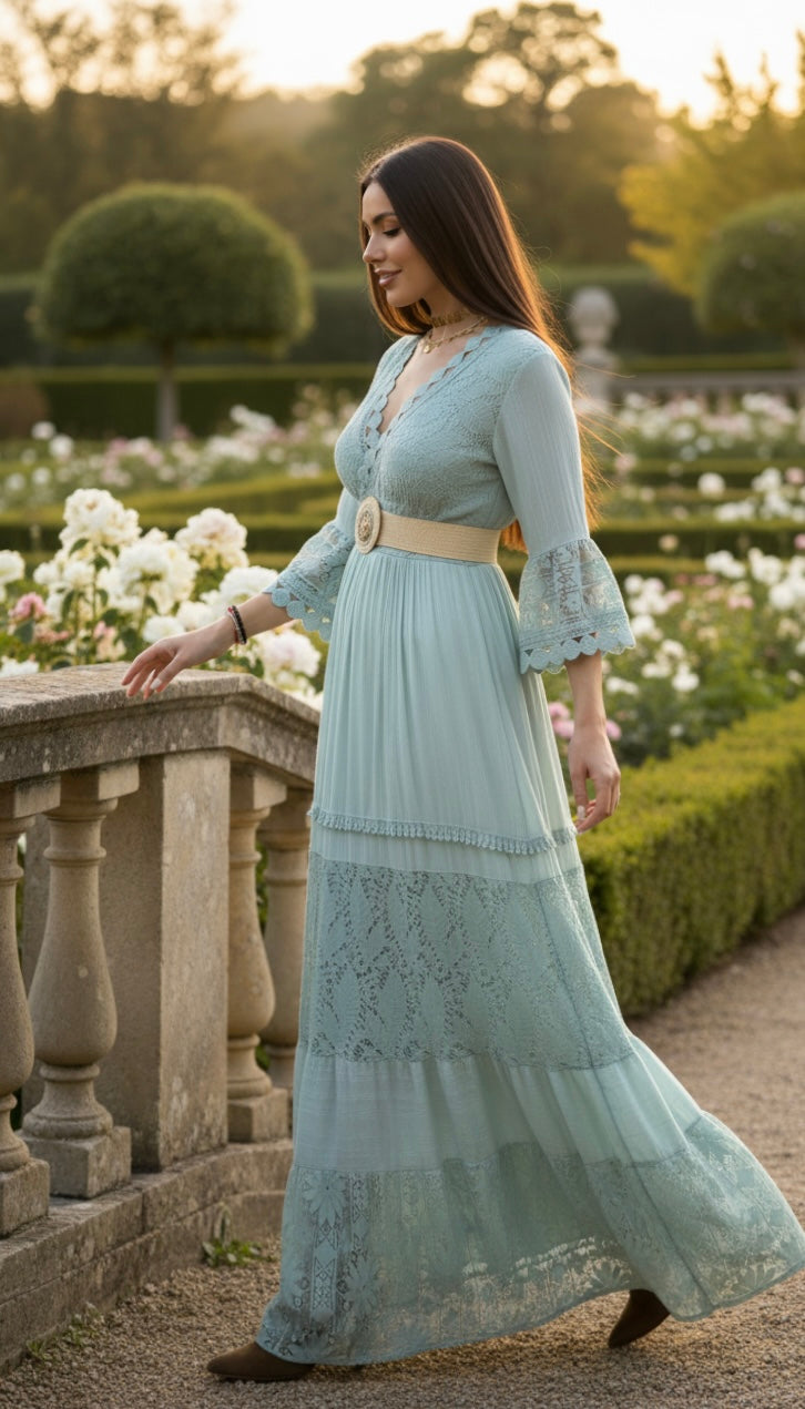 Pure Bohemian Elegance in Blue