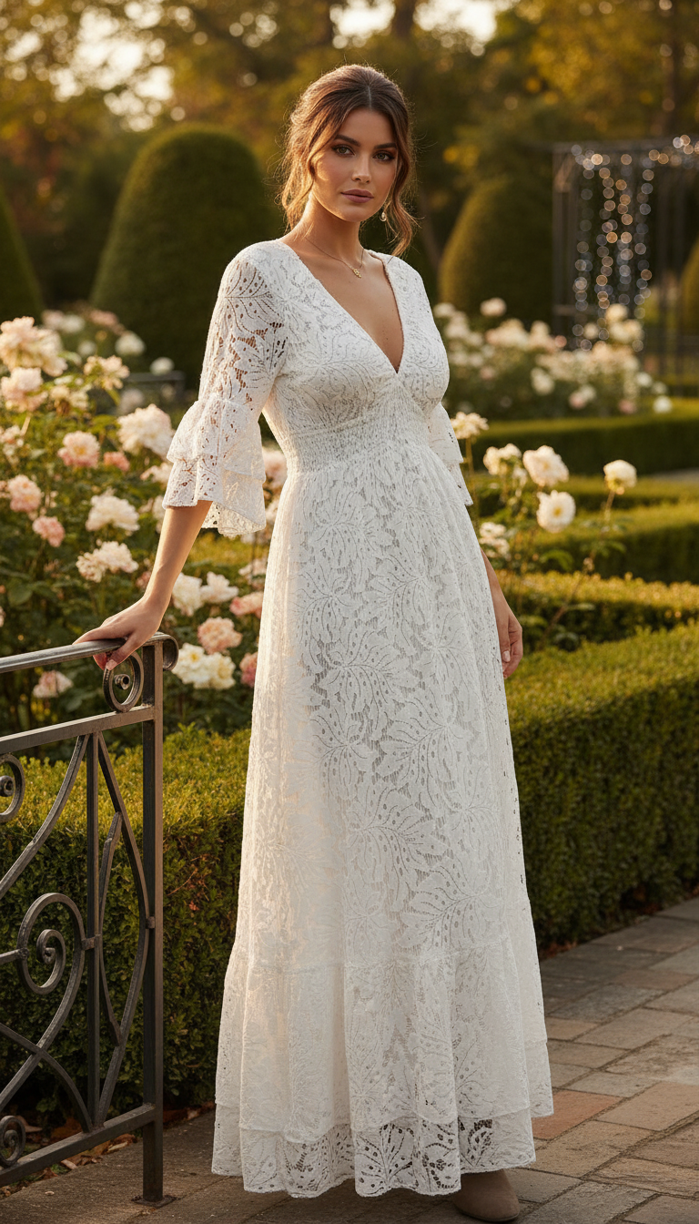 Ethereal Lace Gown