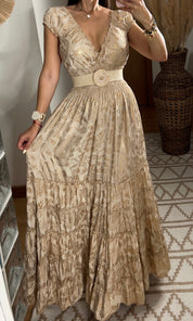 Serene Silk Maxi Dress