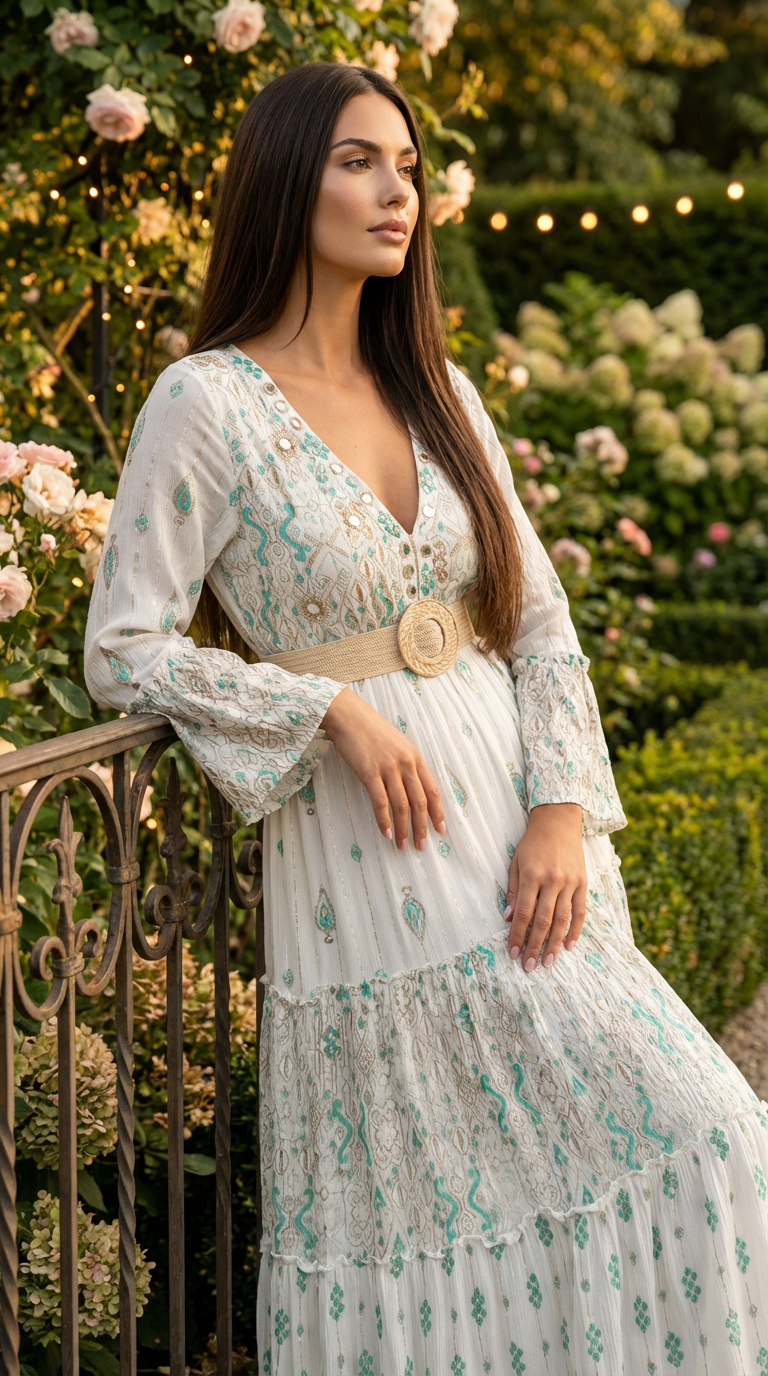 Robe bohème Floral Haven