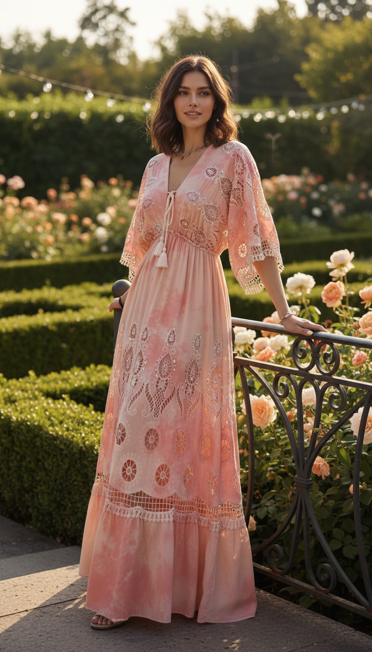 Blossom Soul Pink Long Dress