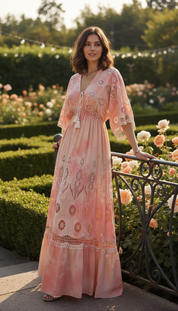 Blossom Soul Pink Long Dress