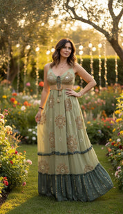 Celestial Bloom Maxi Dress