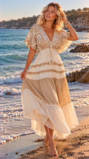 Ivory Soul Maxikleid