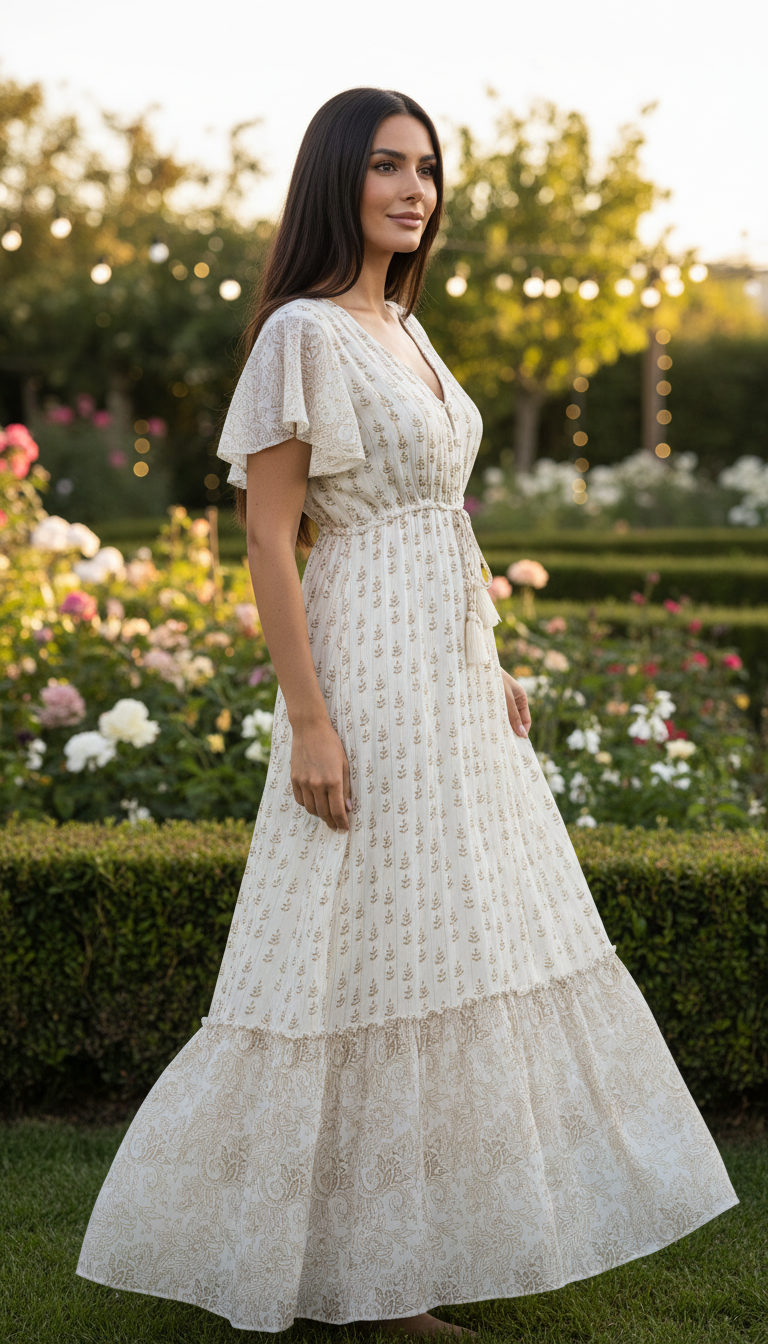 Golden Breeze Maxi Dress