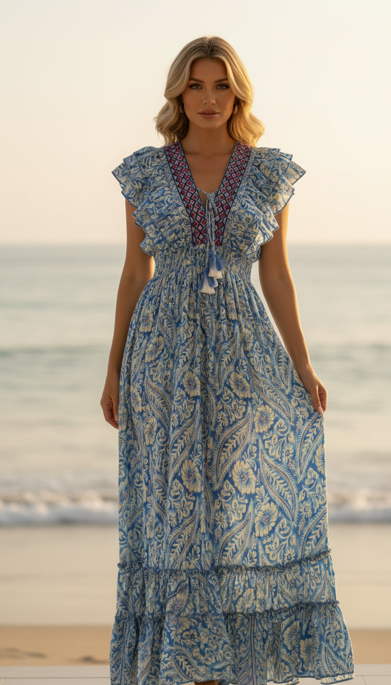 Robe en soie Aurora