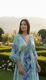 Golden Aura  Silk Dress