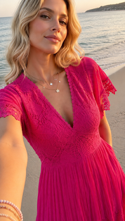 Pink Aura Maxi Dress