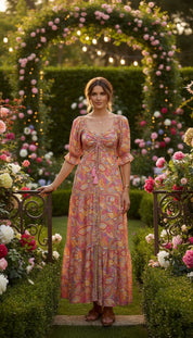 Das gesmokte Seidenkleid