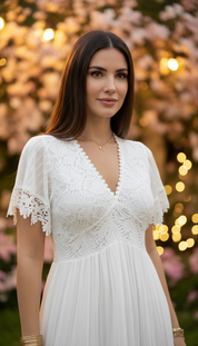 White Aura Maxi Dress