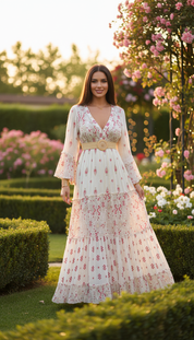 Floral Haven Boho dress