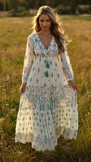 Floral Haven Boho dress