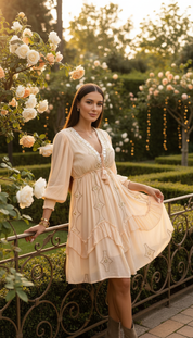 Robe bohème mini désert